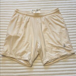 Nice Laundry Men's White Mesh Athletic Shorts Medium
